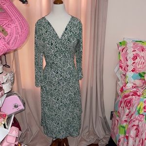 BCBG wrap dress size large